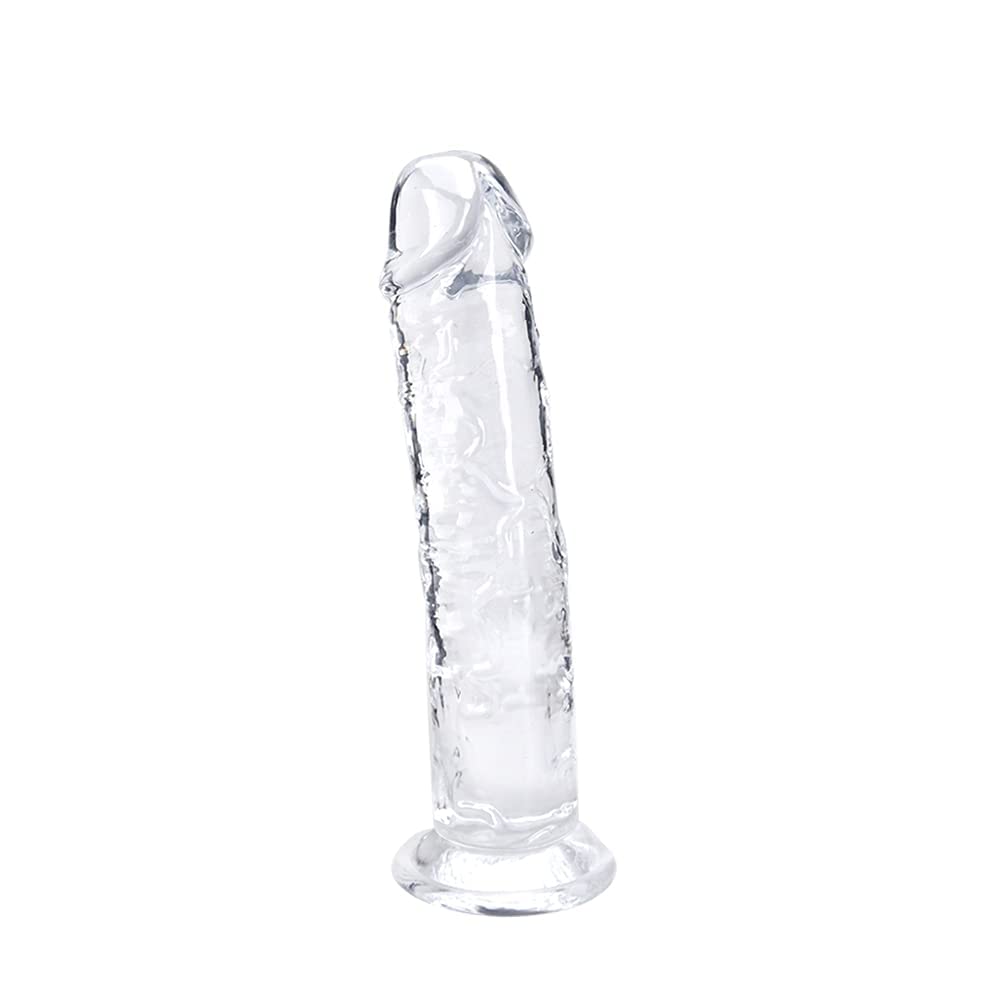 Piccolo dildo per donne, 18 cm, morbido e realistico, giocattolo sessuale per principianti, gelatina, con tettarella per coppie, adulti e giochi erotici