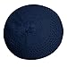 TheKufi® Dark Blue Open-Weave Nylon Stretchy Soft and Comfortable Kufi Hat Skull Cap Beanie (XXL -24