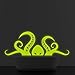 140 x 55 cm), in vinile, decalcomania da parete per vasca da bagno, modello Scarry Octopus Tentacle, fluorescente al buio, motivo: Creature marine-Adesivo/decalcomania/LED in confezione regalo