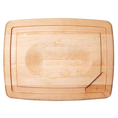 J.K. Adams 20-Inch-by-14-Inch Maple Wood Double-Sided Pour Spout Carving Board