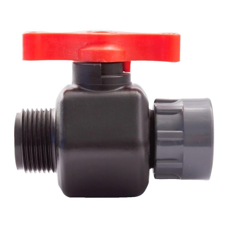 RIEGOPRO Válvula de Esfera Profesional PP 1' Macho x 1' Hembra Colector | Alta Resistencia | Ideal para Electroválvulas, Jardinería y Riego Agrícola