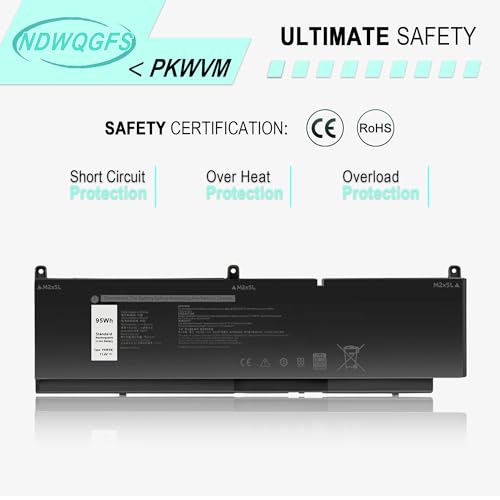 Image of Notebook Battery PKWVM for Dell Precision 7550 7560 7750 7760 Mobile Workstation Series C903V Battery for TouchSmart 680 670 690