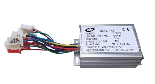 1000W Watt 48V Volt Electric Brush Motor Speed Control Module Multi Function for GoKart eATV DIY Scooter Brush by Hi-Gear (1000W 48V)