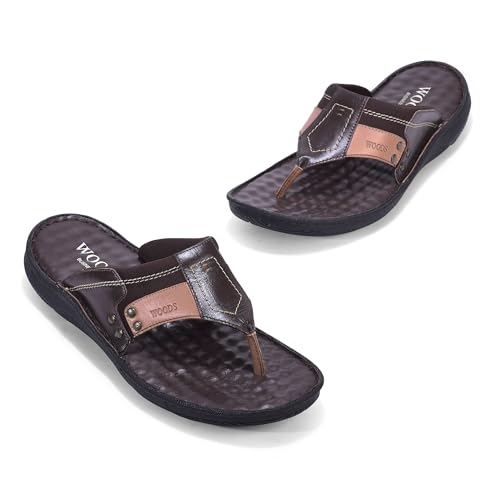 Image of Woods Men Brown Slipper