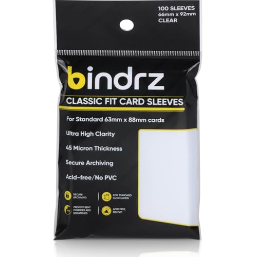 Bindrz BZSLVC01 100 Trading Card Sleeves cover