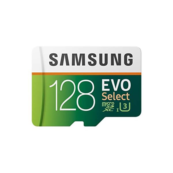 SAMSUNG-EVO-Select-128GB-MicroSDXC-UHS-I-U3-100MBs-Full-HD-4K-UHD-Memory-Card-with-Adapter-MB-ME128HA SAMSUNG: EVO Select 128GB MicroSDXC UHS-I U3 100MB/s Full HD & 4K UHD Memory Card with Adapter (MB-ME128HA)
