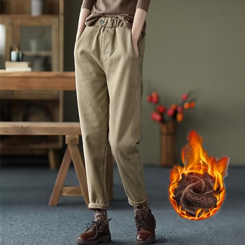 Meritailor 冬のウェア裏起毛テーパードパンツ の商品画像 1