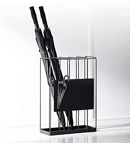 Porte-parapluie métallique CHEWYNP, support de stockage de hall et maison - 3