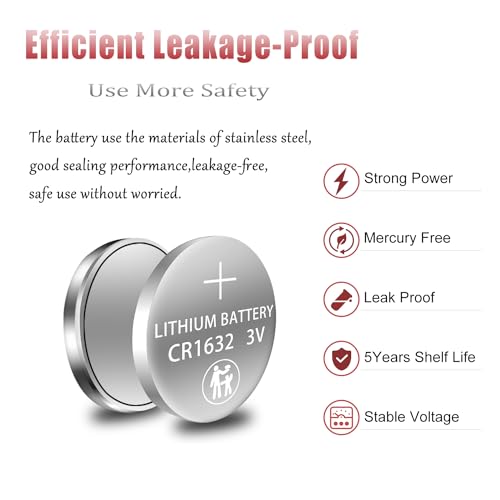 Image of Beidongli CR1632H high Capacity 3v Lithium Coin Battery (10 Batteries)