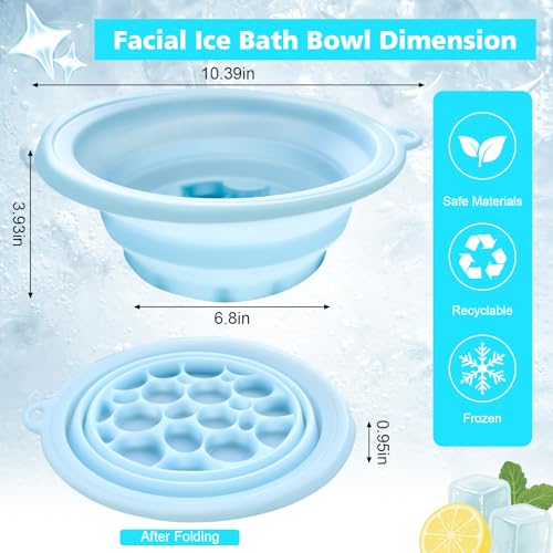Cuenco facial de silicona con bandeja para hielo integrada miniatura 2