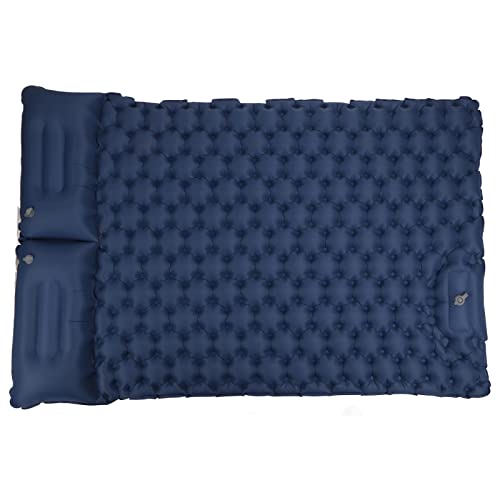 TOPINCN Self Inflating Pillow Inflatable Sleeping Pad Foot Pedal Fill, Camping Sleeping Pad with Pillow Self Inflating Air Mat Compact Lightweight Insulated Mattress