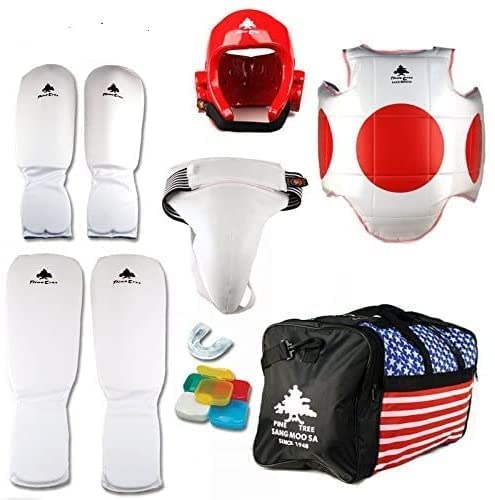 Lightning Silver Karate Sparring Gear Package – Child Medium, Complete Set (Head, Hands, Feet)