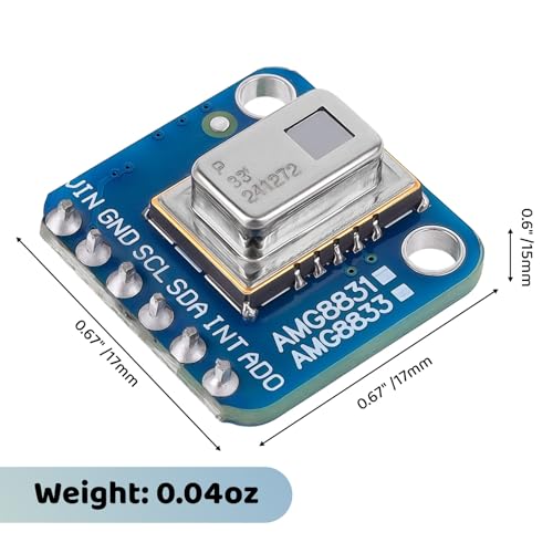 AMG8833 capteurs infrarouges 8x8 pour cartographie thermique Arduino et Raspberry