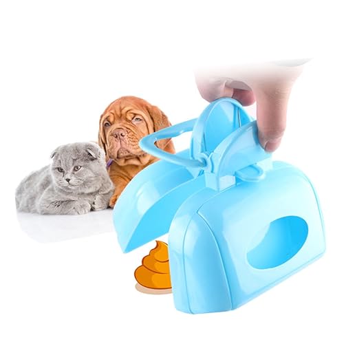 HANABASS ペットスクーパー ペットワイプ うんち 犬のおもちゃ 犬クリッカー ピッカー ドッグスクーパープーパー わんわん 犬スクーパー ペット便ピックアップ Blue