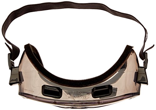 Image of MCR Safety 2400F Verdict Polyvinyl Chloride Strap Foam Lining Safety Goggle with Smoke Frame and Clear Lens, 1 Pair