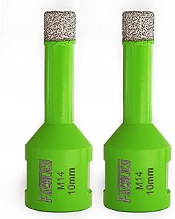 FACHLICH Diamond Core Drill Bits 6mm Tile Hole Saw 2pcs Vacuum Brazed for Porcelain Tile Ceramic Granite Marble