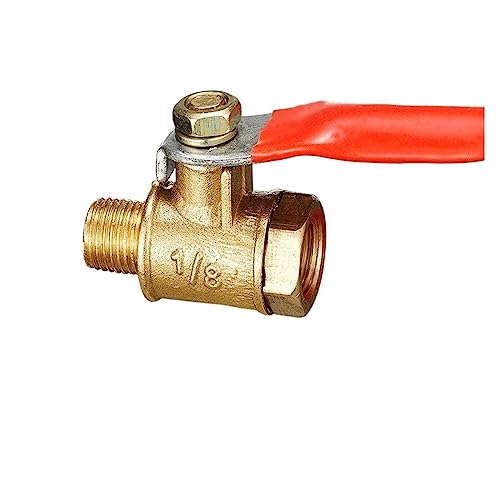 Conector de válvula de latón rosca hembra macho de 1/8 para acoplamiento de tuberías 4