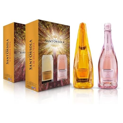 Casa Sant'Orsola - Set Prosecco D.O.C. Millesimato Extra Dry e Rosè Millesimato 11%, da Uve Glera e Pinot Nero, Gusto Extra Dry con Note Fruttate e Floreali, 2x750 ml