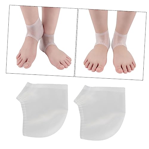 minkissy Silicone Heel Protectors for Women Foot Care Sleeve Cushion Prevent Cracks