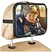 Baby Car Mirror Most Stable Backseat Mirror with Premium Matte Finish,Ultra High Definition PMMA Material, Secure and Shatterproof,Black