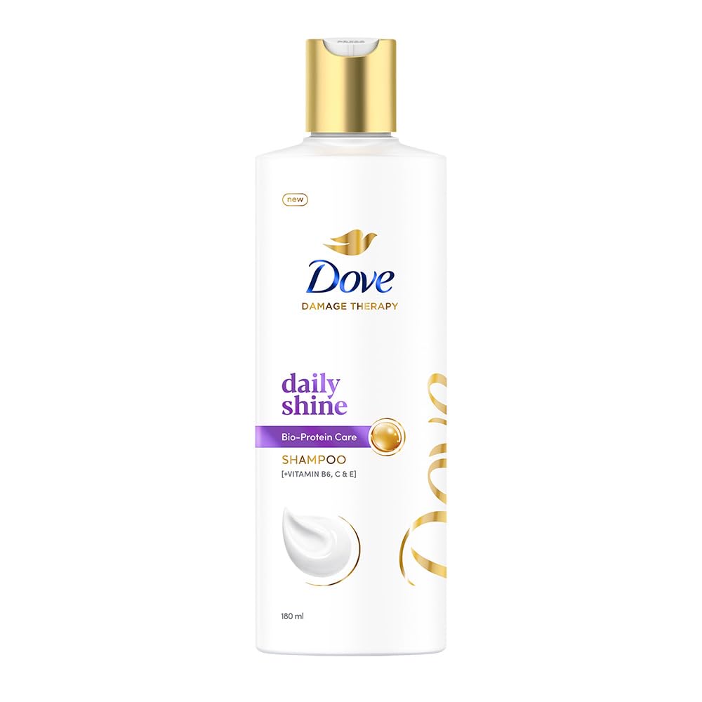 Daily Shine Shampoo, 180ml for Damaged or Frizzy Hair, Makes Hair Soft, Shiny And Smooth, Mild Daily Shampoo, for Men & Women