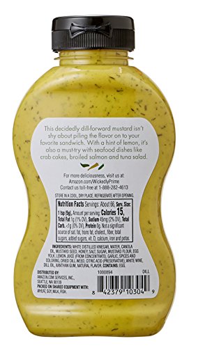 Image of Amazon Brand - Wickedly Prime Mustard, Dill, 11.75 Ounce | Dill Mustard