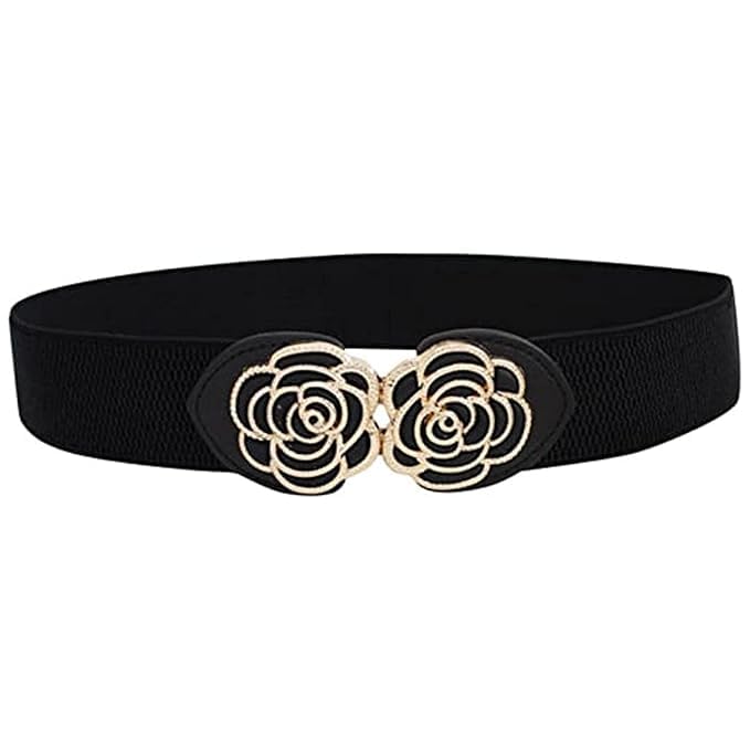 Elastic Braided & Embroidery Work Waist Belt For Women| Adjustable With Round Textured Gold Buckle|Navratri Tassel Thread Work |Fashion Accessory For Festive-image-39