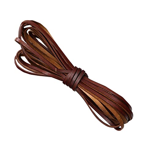 ERINGOGO 3mm Thin Real Leather Rope 5m DIY Necklace Cords Craft Bracelet Strap Handmade Jewelry Making Material