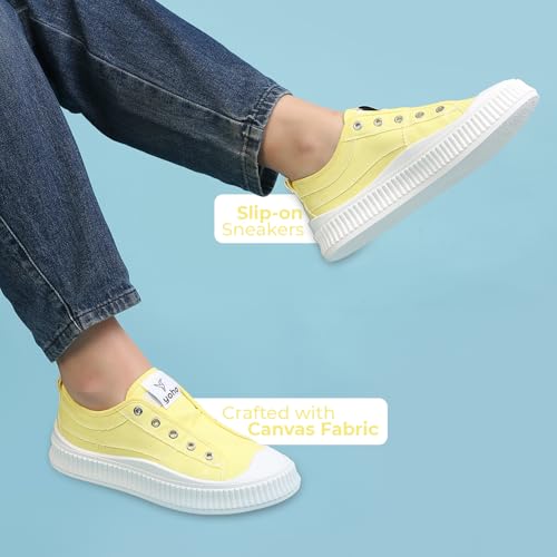 Image of YOHO Cruise Women's Without Lace Trendy Stylish Canvas Slip-On Sneakers (SoS)