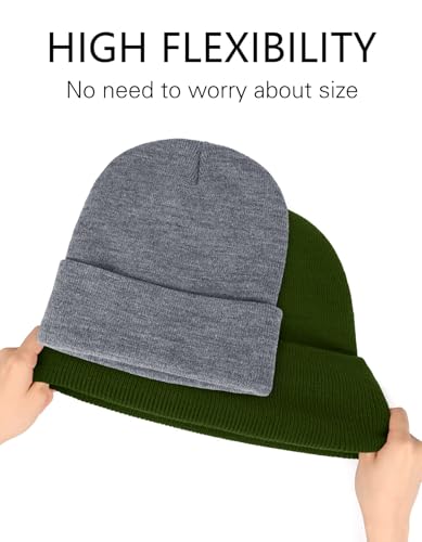 Image of Bigfoot Beanie for Men - Sasquatch Hat Winter Knit Cuffed Beanie for Women - Bigfoot Gifts for Christmas & New Year