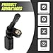 Nowkont 1 PC Car ABS Sensor, Plastic Rear Left Wheel Anti-Lock Brake Wheel Speed Sensor, Retrofit Replacement OEM #WHT003859 1K0927807 Accessories, Compatible with Volkswagen Audi (Black)