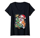 Photo Gallery donna christmas tree english bulldog sunglasses bulldogs maglietta con collo a v Photo Gallery donna christmas tree english bulldog sunglasses bulldogs maglietta con collo a v