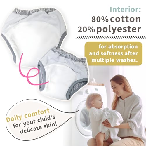 Image of [6 layer, Easy-dry type] Fluffy training pants. Leak-free 3D pile style