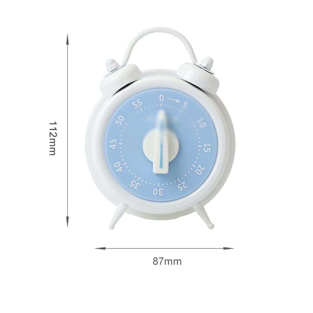 Temporizador, gestor de Tiempo, recordatorio, Reloj Despertador mecánico Cocina con Cuenta atrás(Yellow)