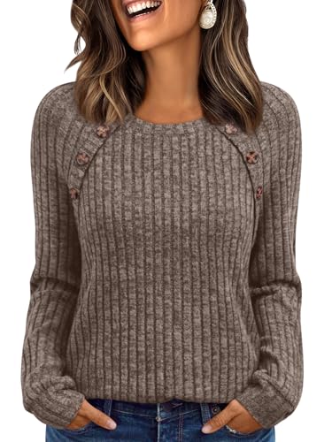 Image of LILLUSORY Womens Tops Long Sleeve Shirts Fall Lightweight Sweaters