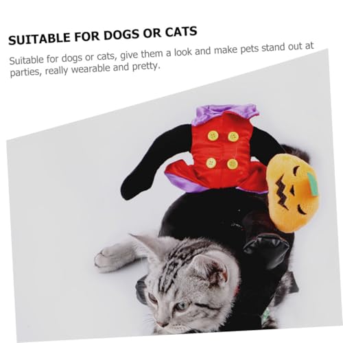 Disfraz de Calabaza Halloween para Perros y Gatos miniatura 6