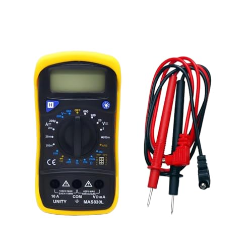Image of MAS830L Digital multimeter for measuring AC and DC voltage, DC current and resistance with LCD display