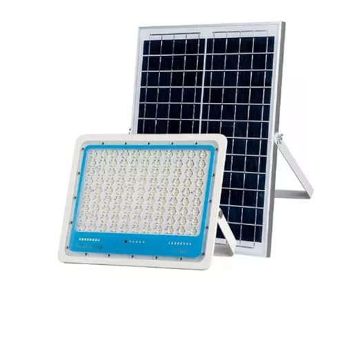 Generico Faretto Led Esterno con Pannello Solare, Faro a Led da Giardino 1000w con Sensore Crepuscolare e Telecomando, Faretto Solare Impermeabile IP66.