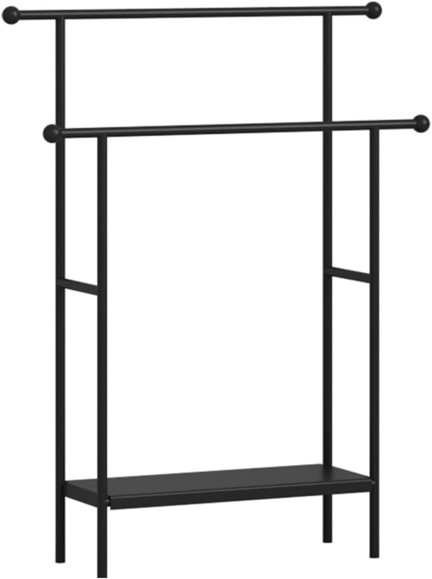 タオルホルダースタンド 自立式タオルラック 2段スタンディングタオル