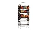 Commercial Grade Metal Convenience Store Chip / Bagged Merchandise Rack, Black