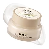 SKINFOOD Rice Brightening Cream, Korean Face Moisturizer with 48 Hours Fermented Rice Water, Korean Skin Care Rice Moisturizer for Natural Glow Glass Skin, Nourishing, Vegan, 60ml/2fl.oz.