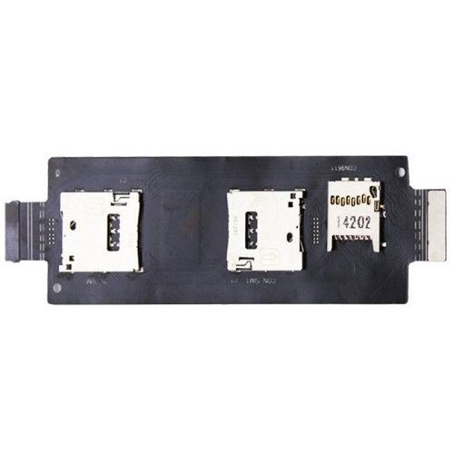 Lecteur de carte SIM SD avec câble Flex pour Asus Zenfone 2 ZE550ML ZE551ML