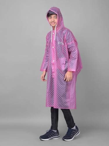 Image of Dollar Rainguard Kids' Full Sleeve Circle Printed Long Raincoat With Adjustable Hood and Pocket