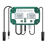 2. Viene con 2 electrodos BNC ( para pH y otro para EC TDS SALT S.G), 1 sonda de temperatura y 1 toma de corriente de salida. Ambos electrodos son desmontables, pueden reemplazar fácilmente en cualquier momento.