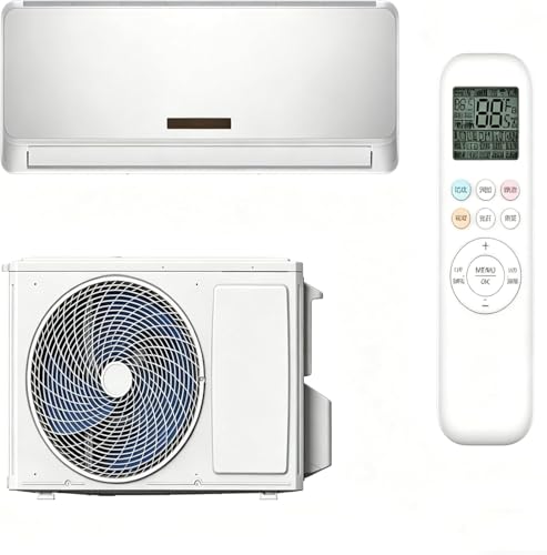 LIFEZEAL Klimaanlage 12000 BTU Inverter, R32, Monosplit- Klimaanlage mit Kühlung, Entfeuchtung, Belüftung und Heizung, selbstreinigend, mit Fernbedienung und WLAN, A++ (12000BTU)