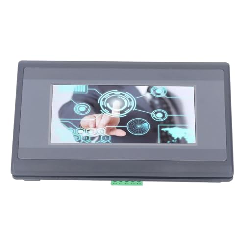 Image of PLC HMI, All in One Touch Screen Industrial Control Panel with 4.3in TFT LCD Display 480x272P Resolution 32 Bit ARM9 Processor for PLC Automation Systems