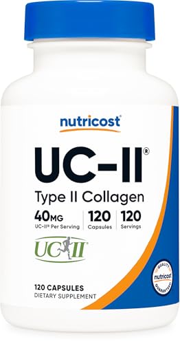 Nutricost UC-II Collagen 40mg 120 Capsules Gluten-Free GMO-Free