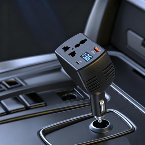 Convertidor de voltaje para coche e inversor de corriente con puerto USB-C integrado 4
