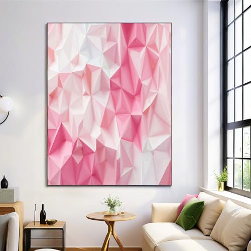 Decoración de sala de estar con cartel de geometría en lienzo para renovar paredes vacías