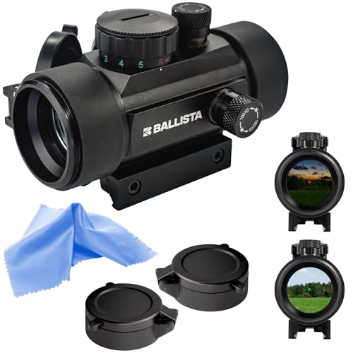BALLISTA 1x 30mm Tactical Reflex Green Red Dot Sight Optic with 20mm/11mm Rail Mount for Hunting Shooting, Battery Included